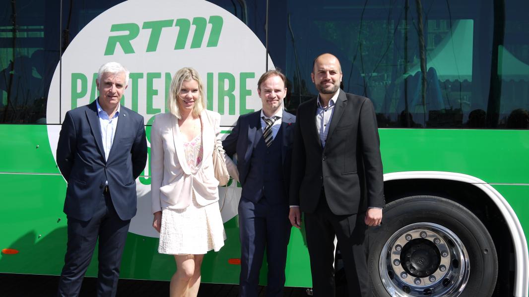 Inauguration des bus électriques de la RTM avec le Groupe PYRAME